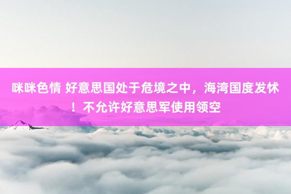 咪咪色情 好意思国处于危境之中，海湾国度发怵！不允许好意思军使用领空
