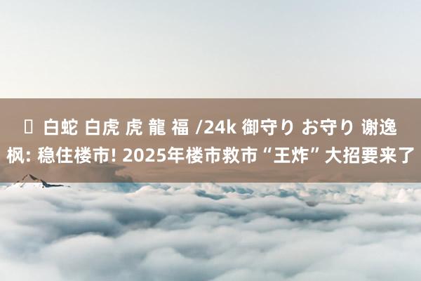 ✨白蛇 白虎 虎 龍 福 /24k 御守り お守り 谢逸枫: 稳住楼市! 2025年楼市救市“王炸”大招要来了