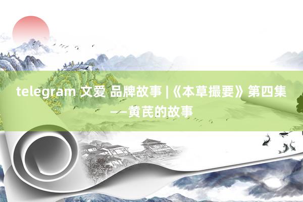telegram 文爱 品牌故事 |《本草撮要》第四集——黄芪的故事